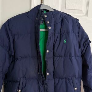 Polo by Ralph Lauren Men's Dark Blue Puffer Jacket